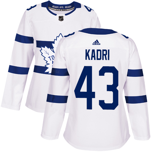 Adidas Maple Leafs #43 Nazem Kadri White Authentic 2018 Stadium Series Women's Stitched NHL Jersey Adidas Maple Leafs #43 Nazem Kadri White Authentic 2018 Stadium Series Women's Stitched NHL Jersey