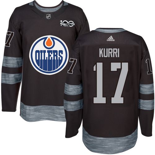 Adidas Oilers #17 Jari Kurri Black 1917-2017 100th Anniversary Stitched NHL Jersey Adidas Oilers #17 Jari Kurri Black 1917-2017 100th Anniversary Stitched NHL Jersey