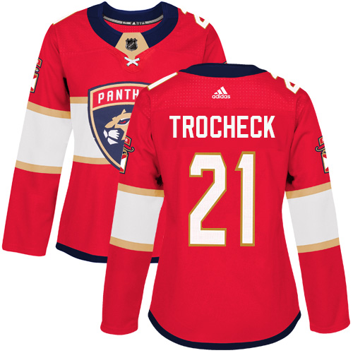 Adidas Panthers #21 Vincent Trocheck Red Home Authentic Women's Stitched NHL Jersey Adidas Panthers #21 Vincent Trocheck Red Home Authentic Women's Stitched NHL Jersey