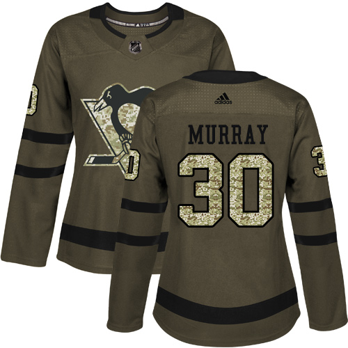 Adidas Penguins #30 Matt Murray Green Salute to Service Women's Stitched NHL Jersey Adidas Penguins #30 Matt Murray Green Salute to Service Women's Stitched NHL Jersey