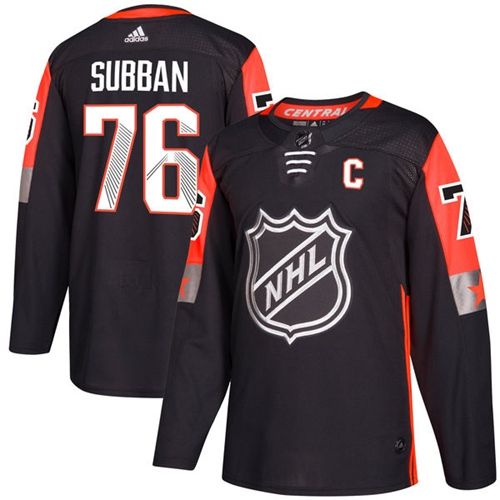 Adidas Predators #76 P.K Subban Black 2018 All-Star Central Division Authentic Stitched NHL Jersey Adidas Predators #76 P.K Subban Black 2018 All-Star Central Division Authentic Stitched NHL Jersey