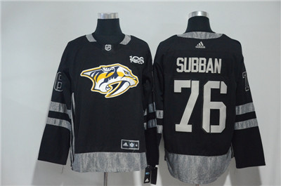 Adidas Predators 76 P.K Subban Black 1917-2017 100th Anniversary Jersey
