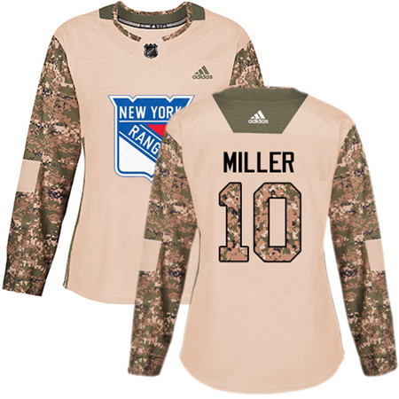 Adidas Rangers #10 J.T. Miller Camo Authentic 2017 Veterans Day Women's Stitched NHL Jersey Adidas Rangers #10 J.T. Miller Camo Authentic 2017 Veterans Day Women's Stitched NHL Jersey