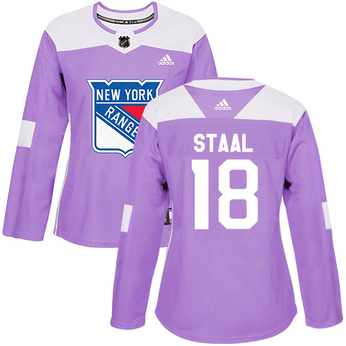Adidas Rangers #18 Marc Staal Purple Authentic Fights Cancer Women's Stitched NHL Jersey Adidas Rangers #18 Marc Staal Purple Authentic Fights Cancer Women's Stitched NHL Jersey