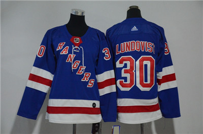 Adidas Rangers #30 Henrik Lundqvist Blue Youth Jersey