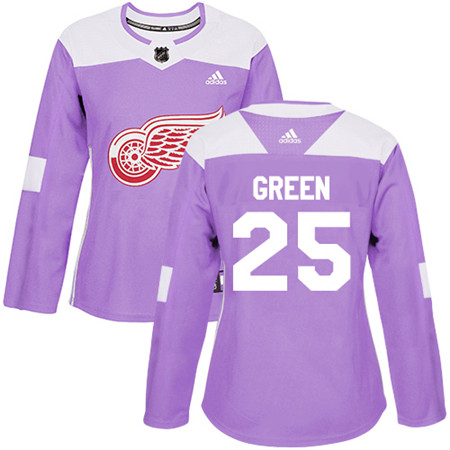 Adidas Red Wings #25 Mike Green Purple Authentic Fights Cancer Women's Stitched NHL Jersey Adidas Red Wings #25 Mike Green Purple Authentic Fights Cancer Women's Stitched NHL Jersey