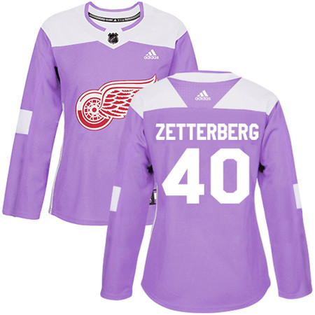 Adidas Red Wings #39 Anthony Mantha Purple Authentic Fights Cancer Women's Stitched NHL Jersey
