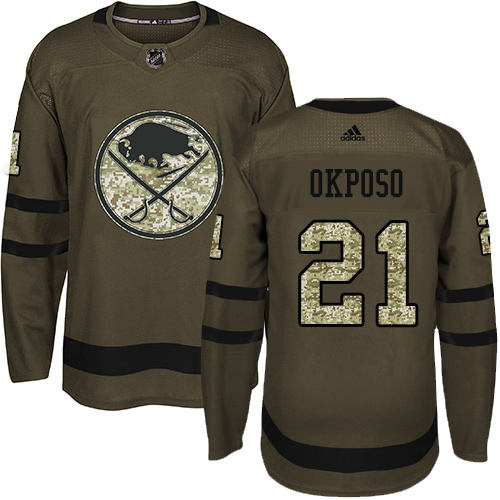 Adidas Sabres #21 Kyle Okposo Green Salute to Service Stitched NHL Jersey Adidas Sabres #21 Kyle Okposo Green Salute to Service Stitched NHL Jersey
