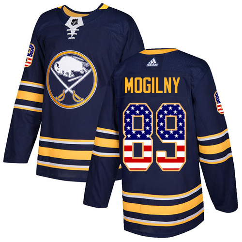 Adidas Sabres #89 Alexander Mogilny Navy Blue Home Authentic USA Flag Stitched NHL Jersey Adidas Sabres #89 Alexander Mogilny Navy Blue Home Authentic USA Flag Stitched NHL Jersey
