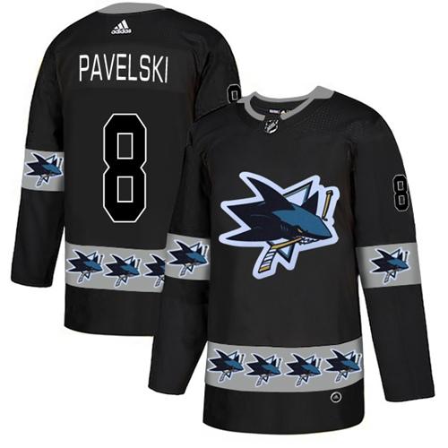 Adidas Sharks #8 Joe Pavelski Black Authentic Team Logo Fashion Stitched NHL Jersey Adidas Sharks #8 Joe Pavelski Black Authentic Team Logo Fashion Stitched NHL Jersey