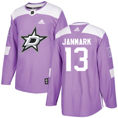 Adidas Stars #13 Mattias Janmark Purple Authentic Fights Cancer Youth Stitched NHL Jersey Adidas Stars #13 Mattias Janmark Purple Authentic Fights Cancer Youth Stitched NHL Jersey