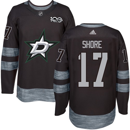 Adidas Stars #17 Devin Shore Black 1917-2017 100th Anniversary Stitched NHL Jersey Adidas Stars #17 Devin Shore Black 1917-2017 100th Anniversary Stitched NHL Jersey