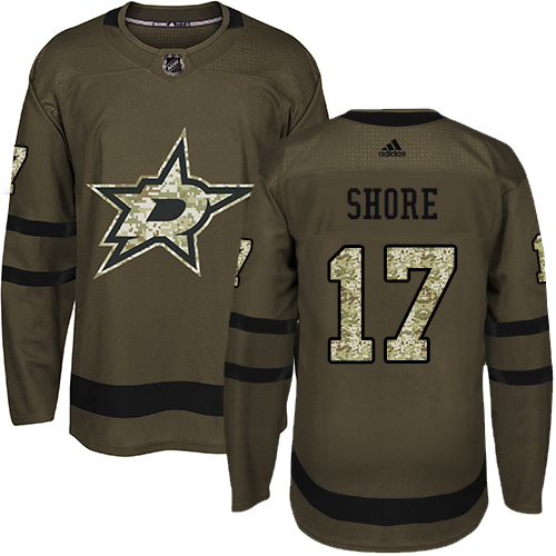 Adidas Stars #17 Devin Shore Green Salute to Service Stitched NHL Jersey Adidas Stars #17 Devin Shore Green Salute to Service Stitched NHL Jersey