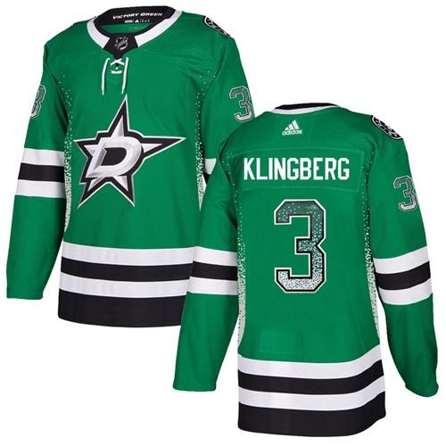 Adidas Stars #3 John Klingberg Green Home Authentic Drift Fashion Stitched NHL Jersey Adidas Stars #3 John Klingberg Green Home Authentic Drift Fashion Stitched NHL Jersey