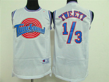 Air SLAM DUNK  Movie edition jerseys #1-3 TWEETY WHITE mesh jerseys