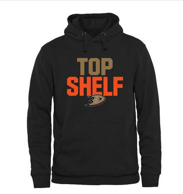 Anaheim Ducks Top Shelf Pullover Hoodie Black