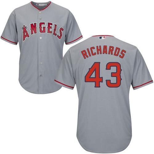Angels #43 Garrett Richards Grey Cool Base Stitched Youth MLB Jersey Angels #43 Garrett Richards Grey Cool Base Stitched Youth MLB Jersey