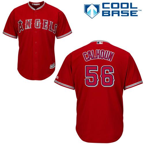 Angels #56 Kole Calhoun Red Cool Base Stitched Youth MLB Jersey Angels #56 Kole Calhoun Red Cool Base Stitched Youth MLB Jersey