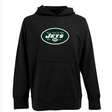 Antigua New York Jets Signature Pullover Hoodie Black Antigua New York Jets Signature Pullover Hoodie Black