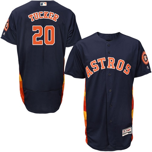 Astros #20 Preston Tucker Navy Blue Flexbase Authentic Collection Stitched MLB Jersey Astros #20 Preston Tucker Navy Blue Flexbase Authentic Collection Stitched MLB Jersey