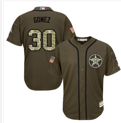 Astros #30 Carlos Gomez Green Salute to Service Stitched MLB Jersey Astros #30 Carlos Gomez Green Salute to Service Stitched MLB Jersey