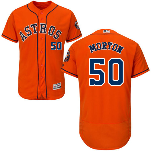 Astros #50 Charlie Morton Orange Flexbase Authentic Collection Stitched Baseball Jersey Astros #50 Charlie Morton Orange Flexbase Authentic Collection Stitched Baseball Jersey