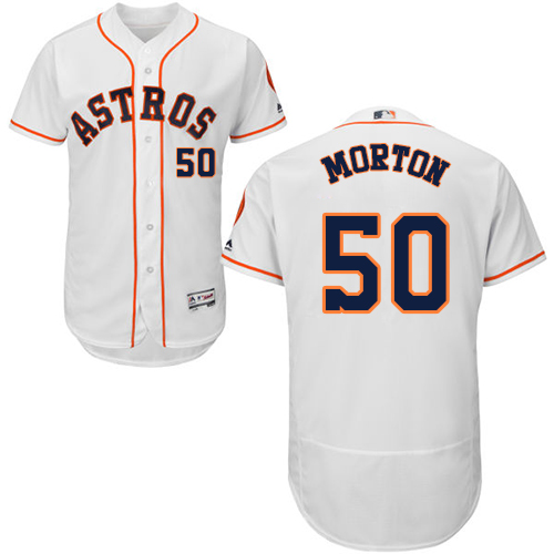 Astros #50 Charlie Morton White Flexbase Authentic Collection Stitched Baseball Jersey Astros #50 Charlie Morton White Flexbase Authentic Collection Stitched Baseball Jersey