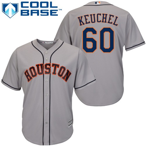 Astros #60 Dallas Keuchel Grey Cool Base Stitched Youth MLB Jersey Astros #60 Dallas Keuchel Grey Cool Base Stitched Youth MLB Jersey
