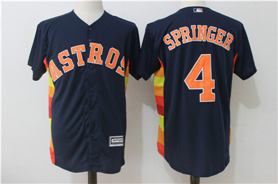 Astros 4 George Springer Navy Alternate Cool Base Jerse Astros 4 George Springer Navy Alternate Cool Base Jerse