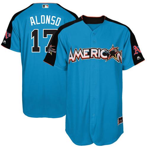 Athletics #17 Yonder Alonso Blue 2017 All-Star American League Stitched Youth MLB Jersey