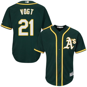 Athletics #21 Stephen Vogt Green Cool Base Stitched Youth MLB Jersey Athletics #21 Stephen Vogt Green Cool Base Stitched Youth MLB Jersey