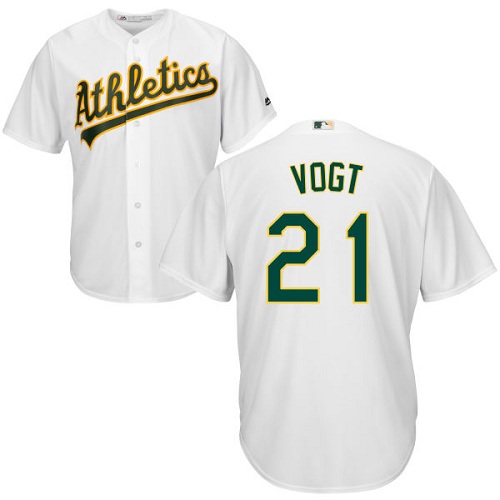 Athletics #21 Stephen Vogt White Cool Base Stitched Youth MLB Jersey Athletics #21 Stephen Vogt White Cool Base Stitched Youth MLB Jersey