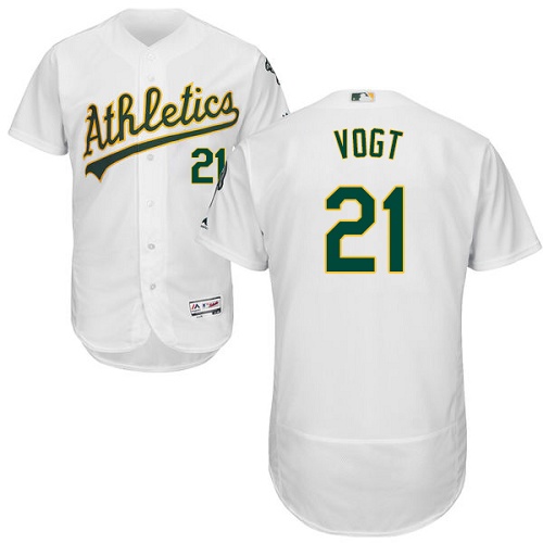Athletics #21 Stephen Vogt White Flexbase Authentic Collection Stitched MLB Jersey Athletics #21 Stephen Vogt White Flexbase Authentic Collection Stitched MLB Jersey