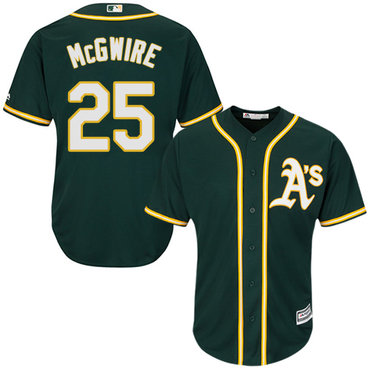 Athletics #25 Mark McGwire Green Cool Base Stitched Youth MLB Jersey Athletics #25 Mark McGwire Green Cool Base Stitched Youth MLB Jersey