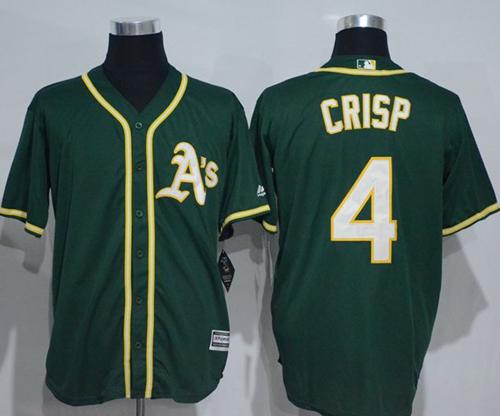 Athletics #4 Coco Crisp Green New Cool Base Stitched MLB Jersey Athletics #4 Coco Crisp Green New Cool Base Stitched MLB Jersey