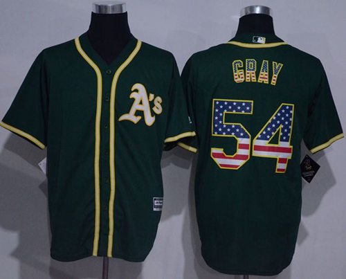 Athletics #54 Sonny Gray Green USA Flag Fashion Stitched MLB Jersey Athletics #54 Sonny Gray Green USA Flag Fashion Stitched MLB Jersey