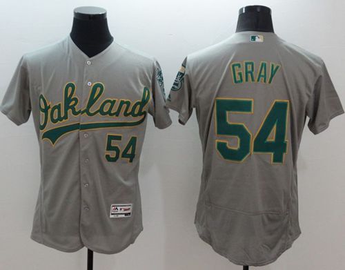 Athletics #54 Sonny Gray Grey Flexbase Authentic Collection Stitched MLB Jersey Athletics #54 Sonny Gray Grey Flexbase Authentic Collection Stitched MLB Jersey
