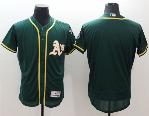 Athletics Blank Green Flexbase Authentic Collection Stitched MLB Jersey Athletics Blank Green Flexbase Authentic Collection Stitched MLB Jersey