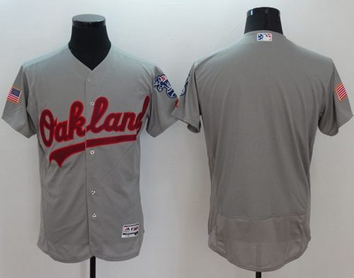 Athletics Blank Grey Fashion Stars & Stripes Flexbase Authentic Stitched MLB Jersey Athletics Blank Grey Fashion Stars & Stripes Flexbase Authentic Stitched MLB Jersey
