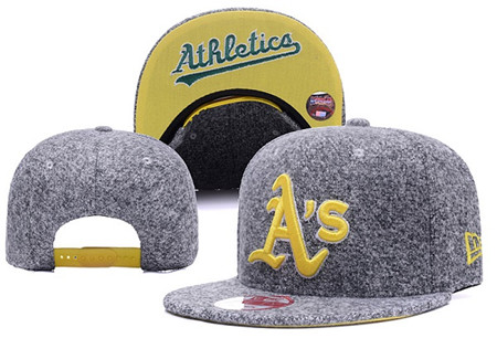 Athletics Team Logo Gray Snapback Adjustable Ha