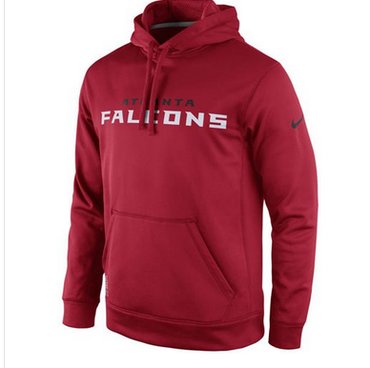 Atlanta Falcons Nike KO Wordmark Performance Hoodie Red