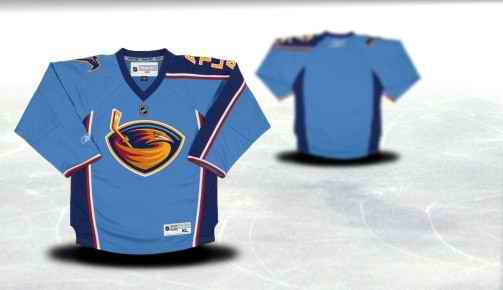 Atlanta Thrashers Youth Customized Blue Jersey