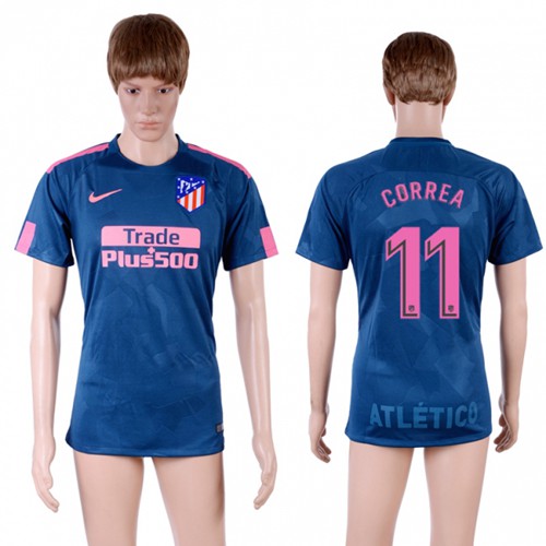 Atletico Madrid #11 Correa Sec Away Soccer Club Jersey