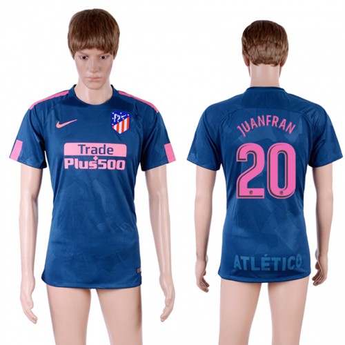 Atletico Madrid #20 Juanfran Sec Away Soccer Club Jersey Atletico Madrid #20 Juanfran Sec Away Soccer Club Jersey