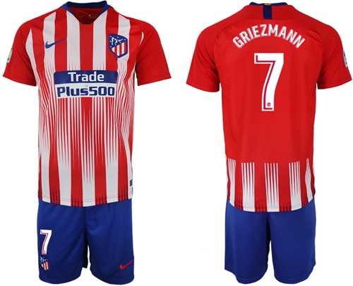 Atletico Madrid #7 Griezmann Home Soccer Club Jersey Atletico Madrid #7 Griezmann Home Soccer Club Jersey