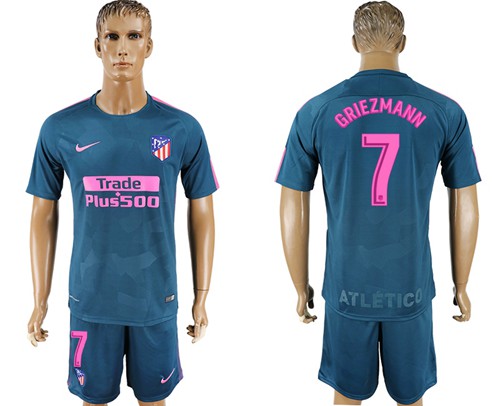 Atletico Madrid #7 Griezmann Sec Away Soccer Club Jersey Atletico Madrid #7 Griezmann Sec Away Soccer Club Jersey