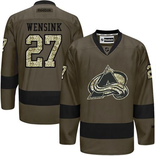 Avalanche #27 John Wensink Green Salute to Service Stitched NHL Jersey Avalanche #27 John Wensink Green Salute to Service Stitched NHL Jersey
