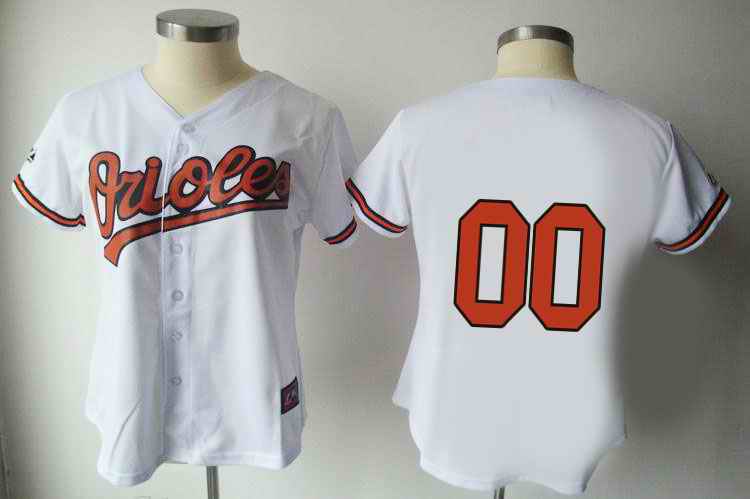 Baltimore Orioles Blank Women Custom Jerseys