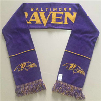 Baltimore Ravens Ladies Metallic Thread Scarf purple  -2