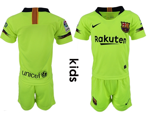 Barcelona Blank Away Kid Soccer Club Jersey